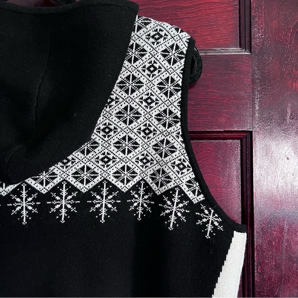 Woolrich 100% Lambswool Fair Isle Hooded Vest Cabincore size XL - Picture 4 of 10